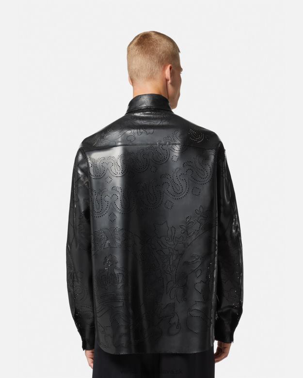 oblečenie X8X8P1237 Versace barocco latexové tielko čierna muži