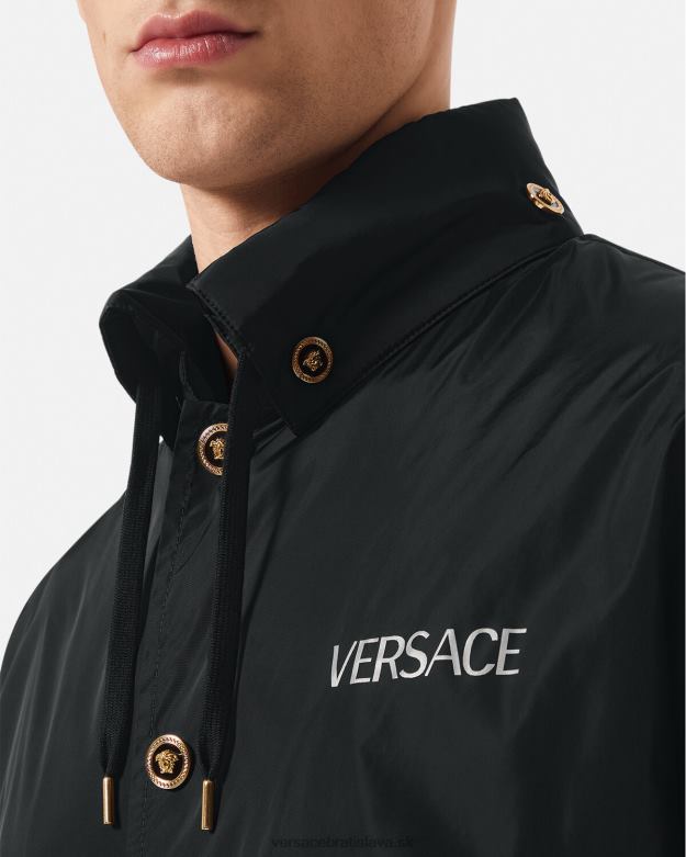oblečenie X8X8P1249 Versace medúzová bunda čierna muži