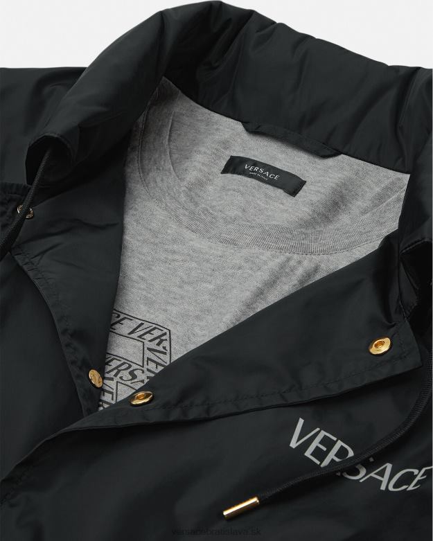 oblečenie X8X8P1249 Versace medúzová bunda čierna muži