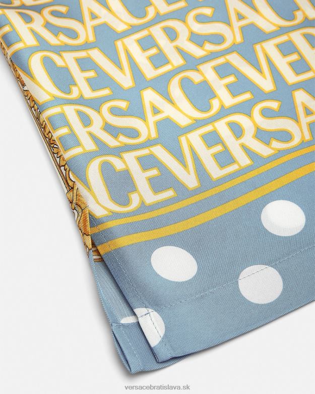 oblečenie X8X8P1285 Versace celoplošná hodvábna košeľa vytlačiť muži