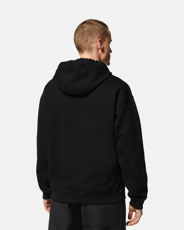 oblečenie X8X8P1414 Versace mikina s kapucňou medúza čierna muži