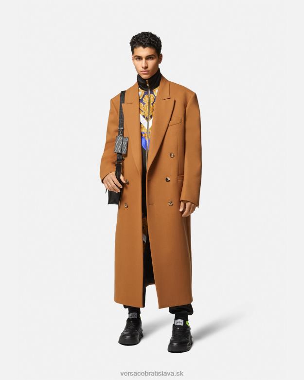 oblečenie X8X8P1417 Versace mikina barocco 660 na zips modrá a zlatá muži