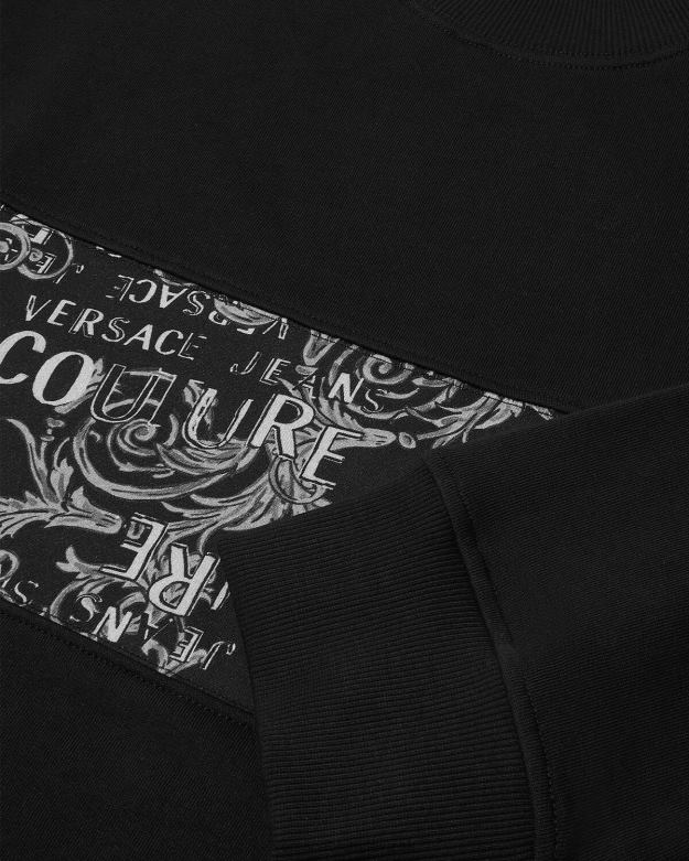 oblečenie X8X8P2406 Versace mikina s logom couture čierna muži