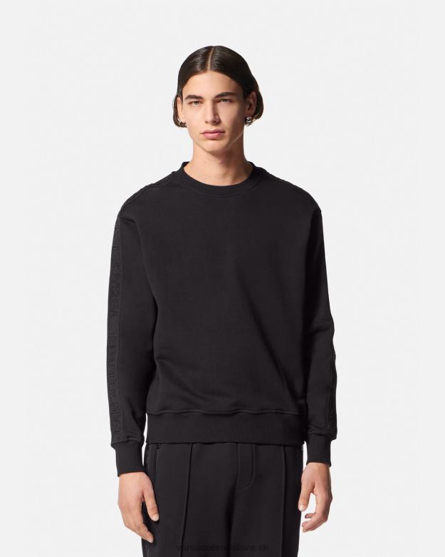 oblečenie X8X8P2410 Versace mikina s logom čierna muži