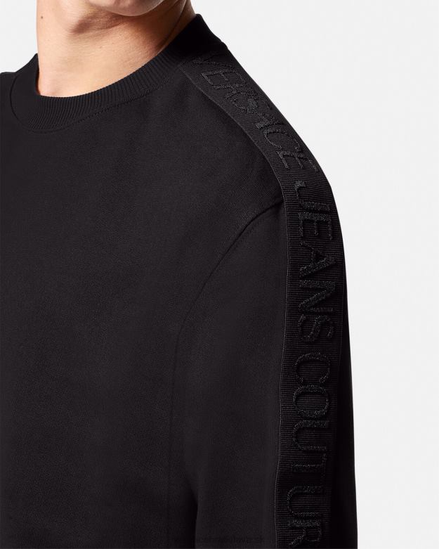 oblečenie X8X8P2410 Versace mikina s logom čierna muži