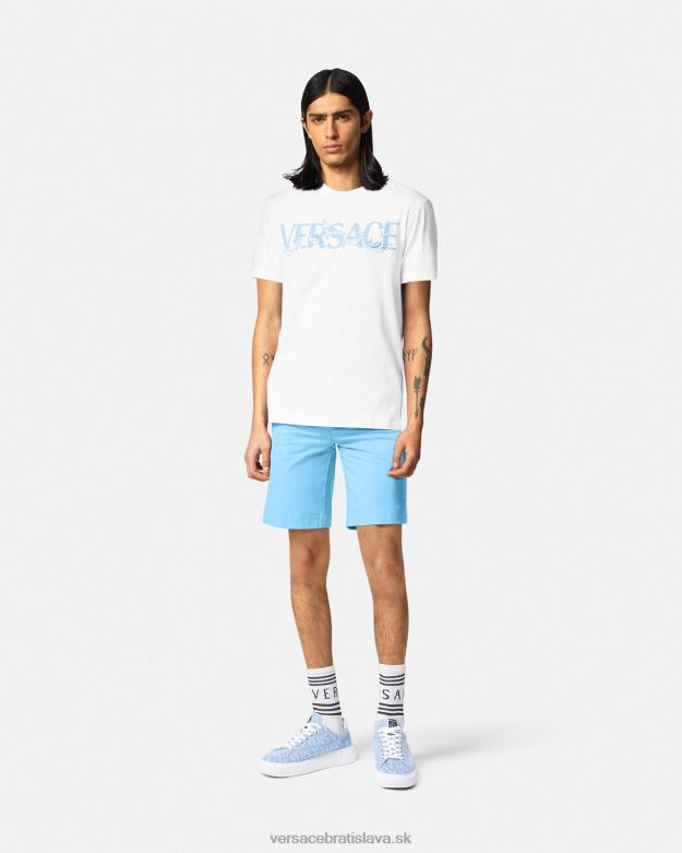 oblečenie X8X8P1445 Versace bermudy medusa biggie svetlo modrá muži
