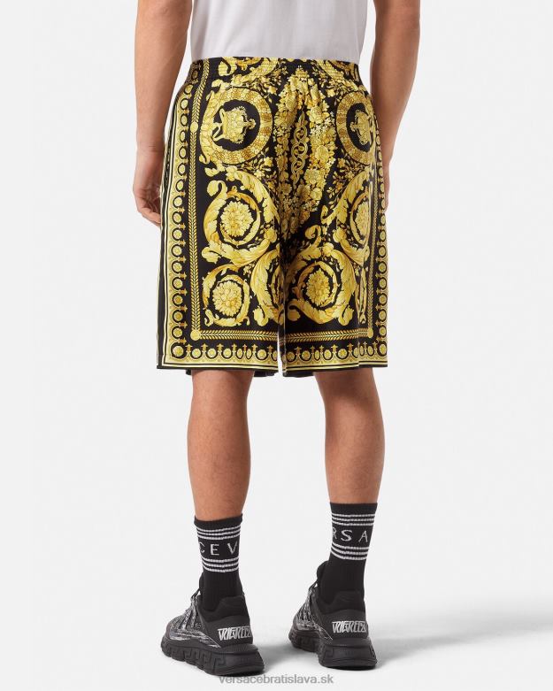oblečenie X8X8P1447 Versace barokové šortky vytlačiť muži