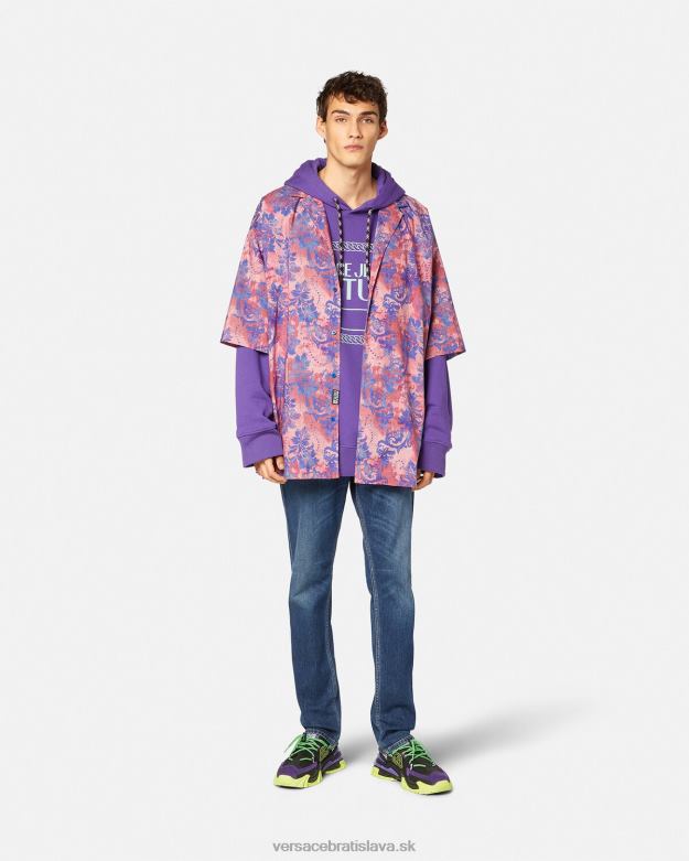 oblečenie X8X8P2383 Versace džínsy so znakom v Modrá muži