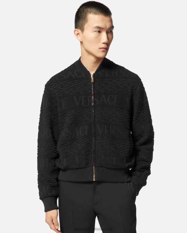 oblečenie X8X8P1351 Versace obojstranná bomber bunda barocco 660 čierna muži