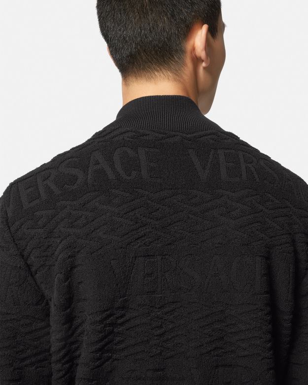 oblečenie X8X8P1351 Versace obojstranná bomber bunda barocco 660 čierna muži