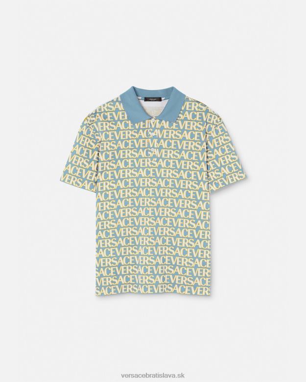 oblečenie X8X8P1355 Versace celoplošné polo s krátkym rukávom vytlačiť muži