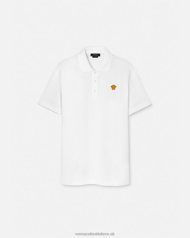 oblečenie X8X8P1372 Versace medúza polokošeľa s krátkym rukávom biely muži