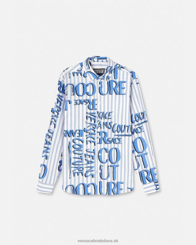 oblečenie X8X8P2374 Versace tričko s logom doodle biely muži