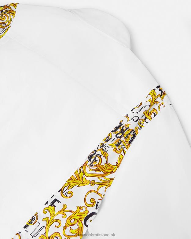oblečenie X8X8P2399 Versace módna košeľa s logom biely muži