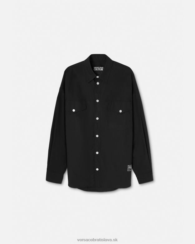 oblečenie X8X8P2401 Versace Tričko s logom čísla kusu čierna muži