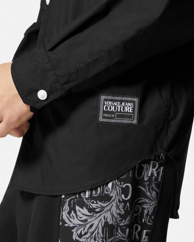 oblečenie X8X8P2401 Versace Tričko s logom čísla kusu čierna muži