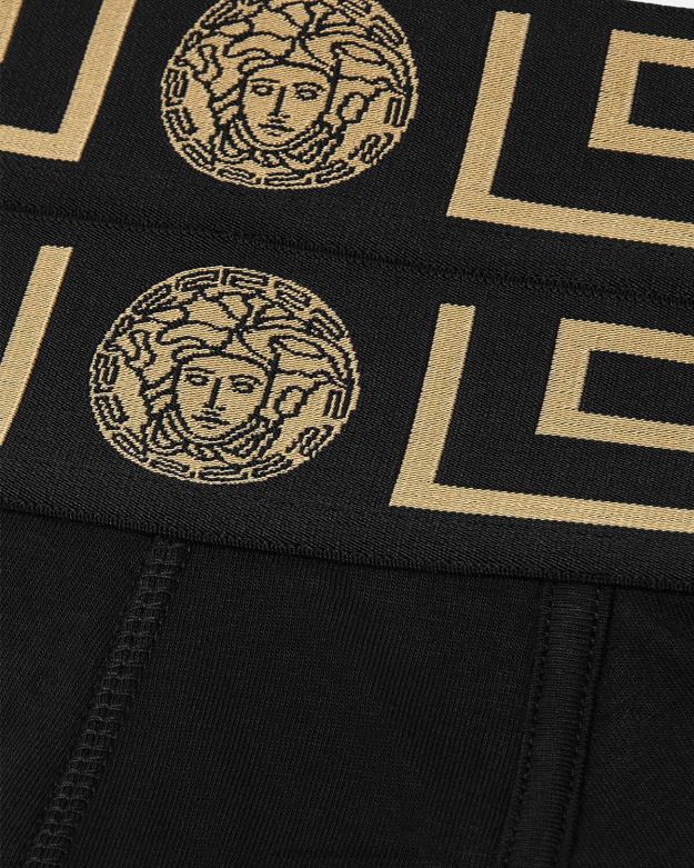 spodná bielizeň a plážové oblečenie X8X8P1753 Versace greca hraničné kufre 2-bal čierna muži