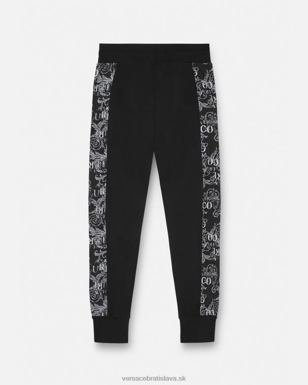 oblečenie X8X8P2426 Versace tepláky s logom couture čierna muži