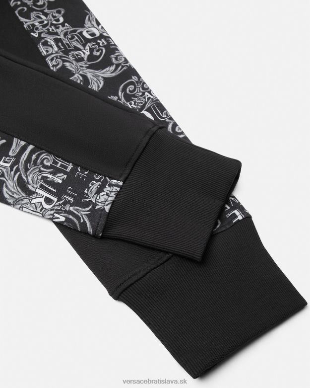 oblečenie X8X8P2426 Versace tepláky s logom couture čierna muži
