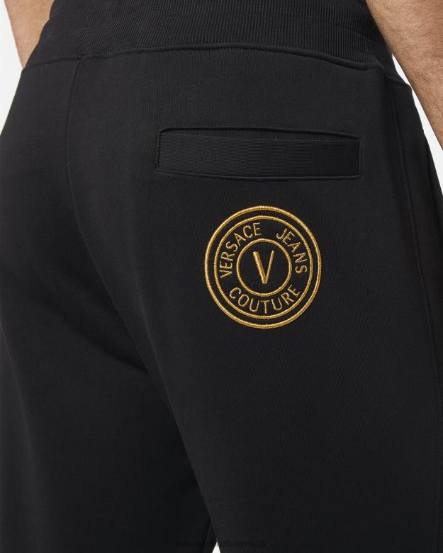 oblečenie X8X8P2436 Versace tepláky so znakom v čierne zlato muži