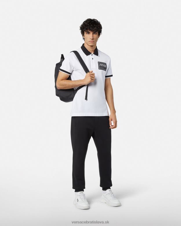 oblečenie X8X8P2437 Versace tepláky s logom čierne zlato muži