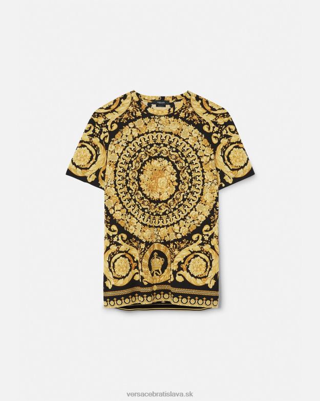 oblečenie X8X8P1369 Versace barocco tričko vytlačiť muži