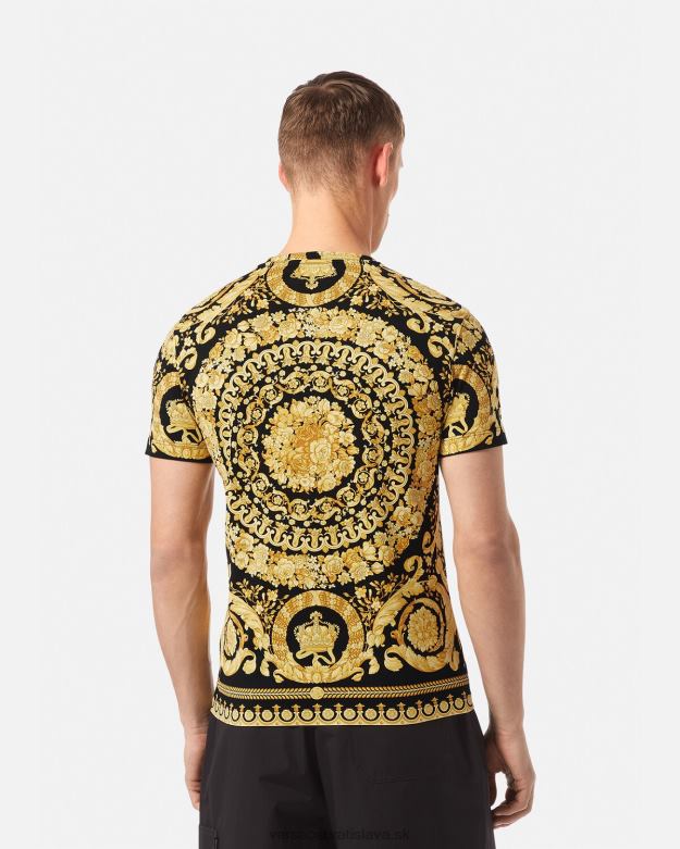 oblečenie X8X8P1369 Versace barocco tričko vytlačiť muži