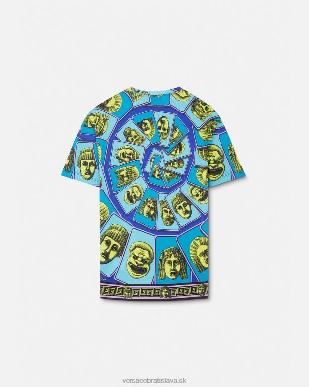 oblečenie X8X8P1381 Versace le maschere tričko vytlačiť muži