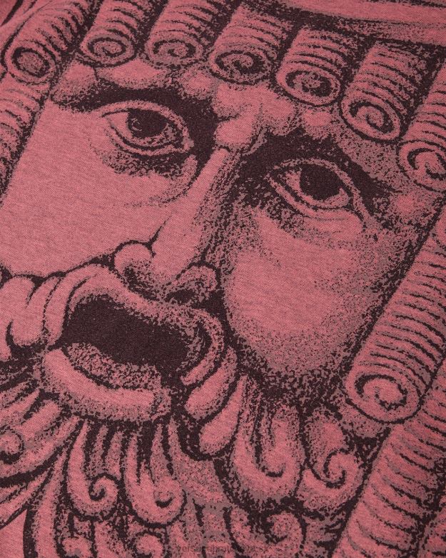 oblečenie X8X8P1384 Versace la maschera tričko Ružová muži
