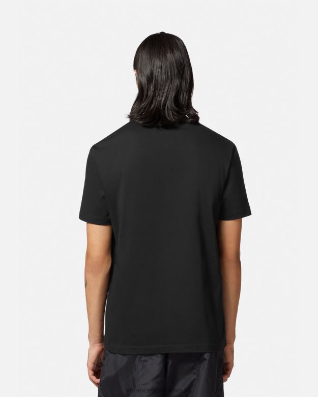 oblečenie X8X8P1385 Versace tričko s logom la maschera čierna muži