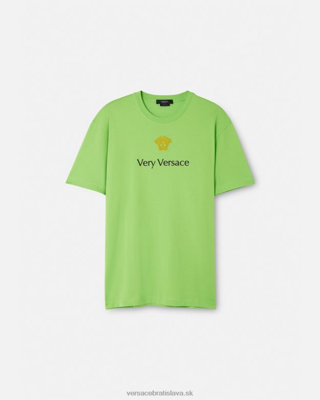oblečenie X8X8P1387 Versace tričko zelená muži