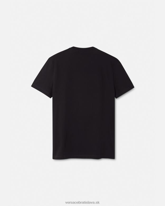 oblečenie X8X8P1397 Versace tričko s logom medusa čierna muži