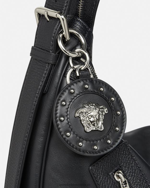 príslušenstvo X8X8P1663 Versace Medúza posiata kľúčenkou čierna muži