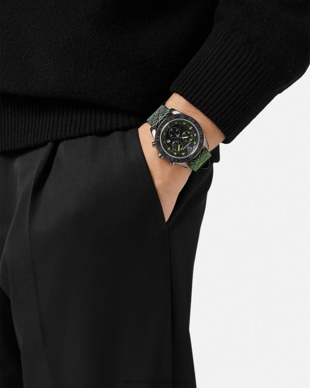 príslušenstvo X8X8P1706 Versace hodinky greca dome chrono pnul muži