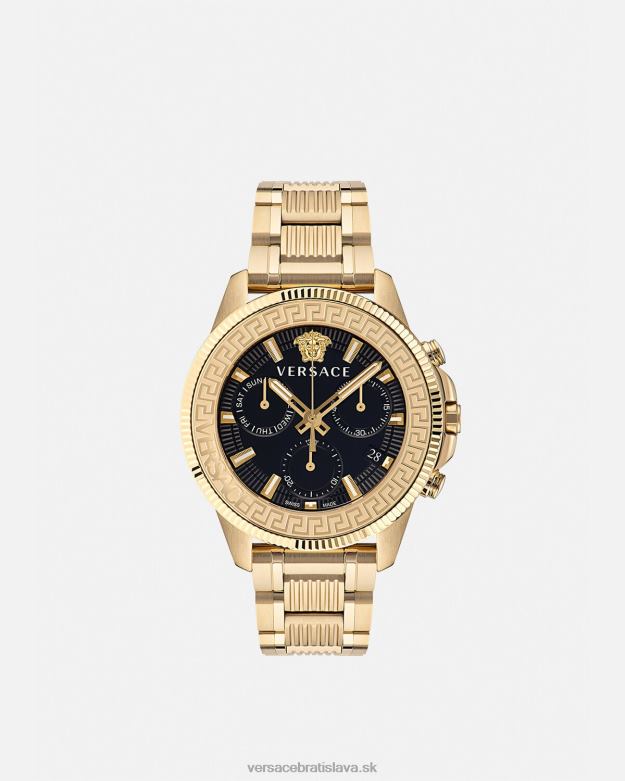 príslušenstvo X8X8P1709 Versace akčné chrono hodinky greca pnul muži