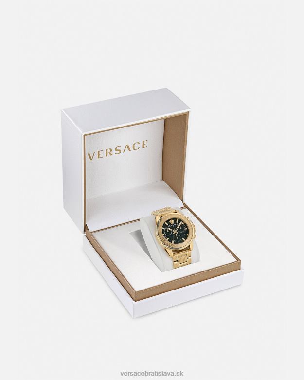 príslušenstvo X8X8P1709 Versace akčné chrono hodinky greca pnul muži