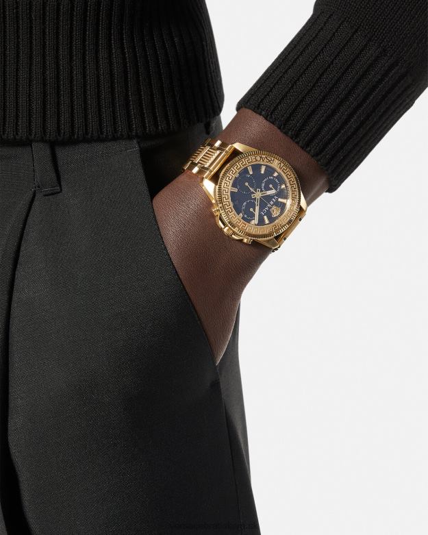príslušenstvo X8X8P1709 Versace akčné chrono hodinky greca pnul muži