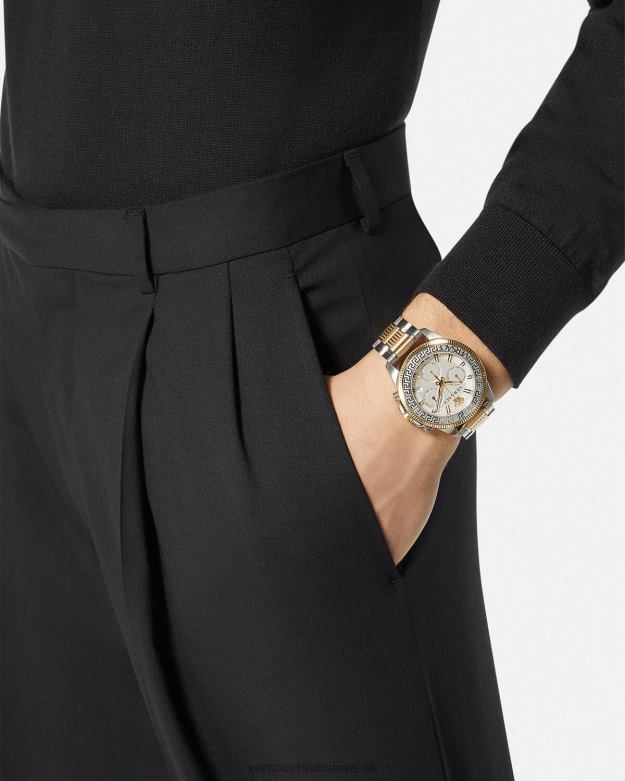 príslušenstvo X8X8P1710 Versace akčné chrono hodinky greca pnul muži