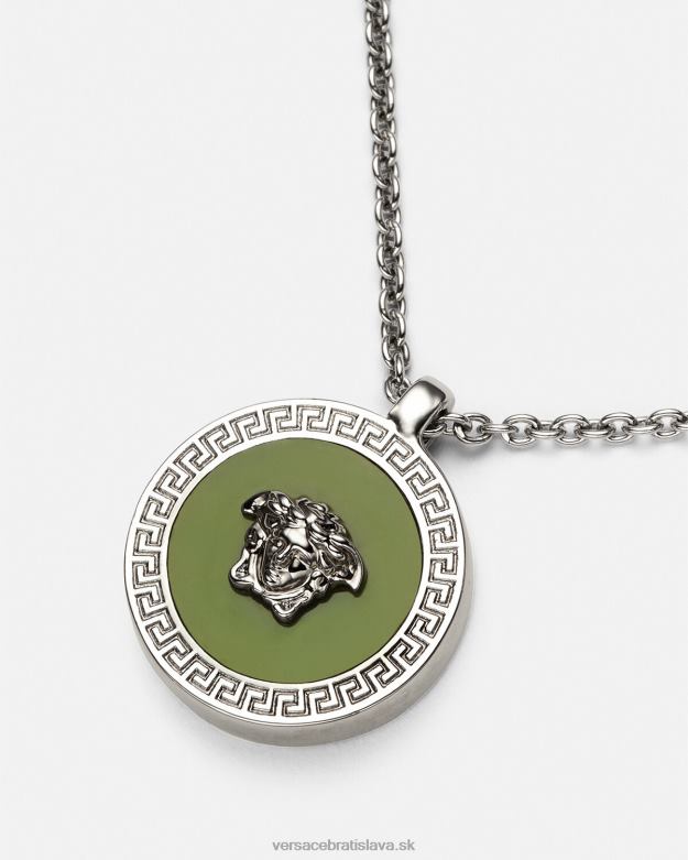 príslušenstvo X8X8P1683 Versace smaltovaný medúzový náhrdelník zelená muži