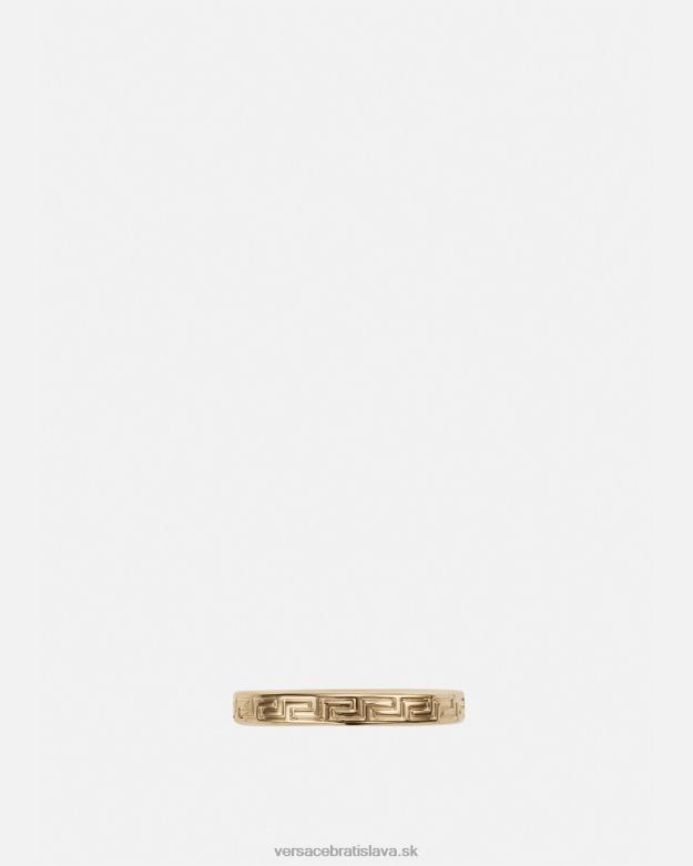 príslušenstvo X8X8P1687 Versace gravírovaný grécky krúžok na kľúče zlato muži