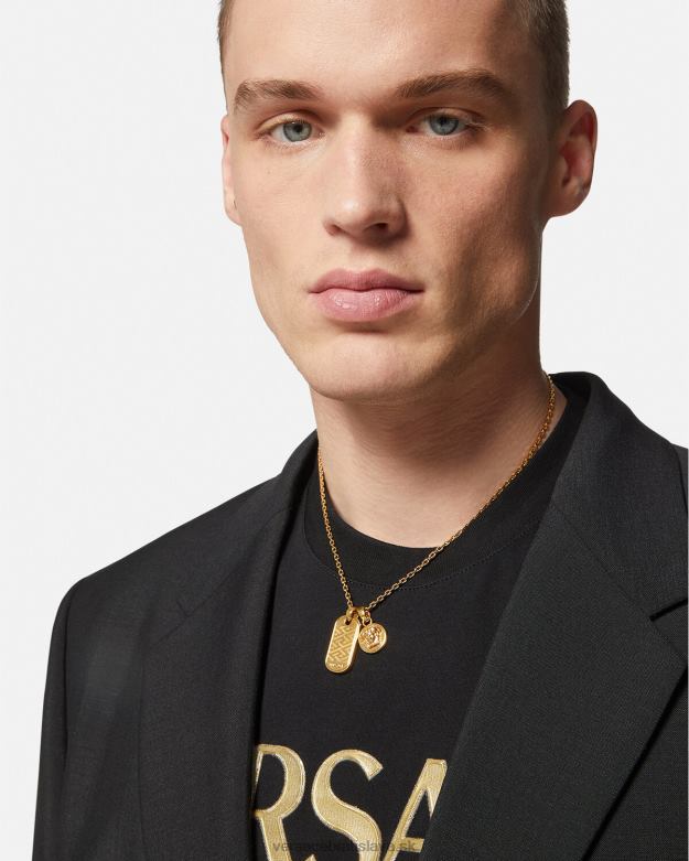príslušenstvo X8X8P1688 Versace náhrdelník značky la greca zlato muži