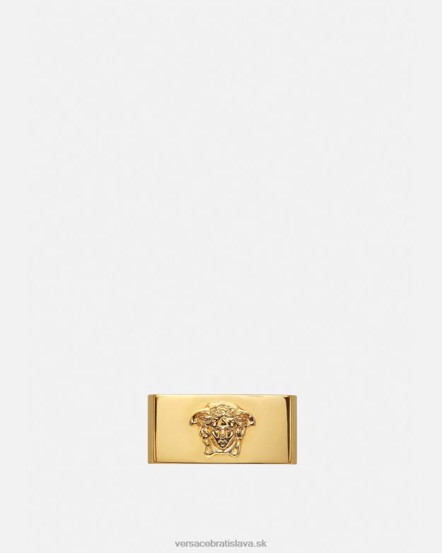 príslušenstvo X8X8P1694 Versace prsteň s logom medúzy zlato muži