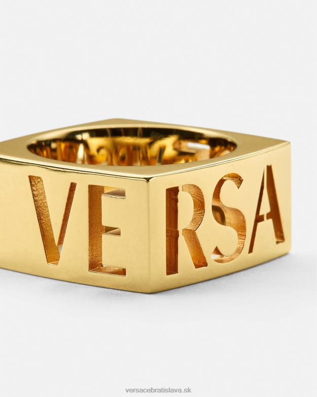 príslušenstvo X8X8P1694 Versace prsteň s logom medúzy zlato muži