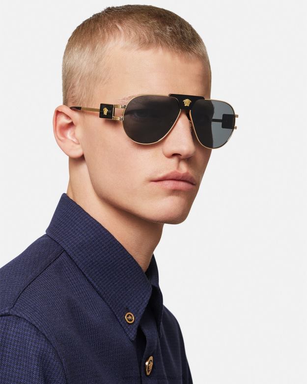 príslušenstvo X8X8P1667 Versace špeciálne projektové letecké slnečné okuliare čierna muži