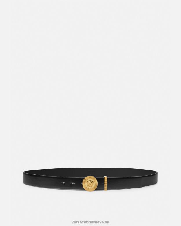 príslušenstvo X8X8P1609 Versace kožený opasok medusa biggie čierna muži