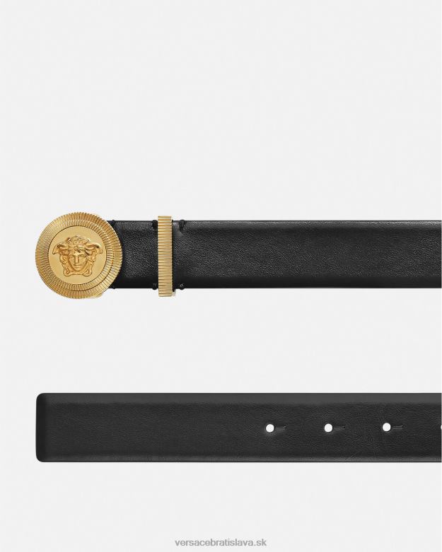 príslušenstvo X8X8P1609 Versace kožený opasok medusa biggie čierna muži