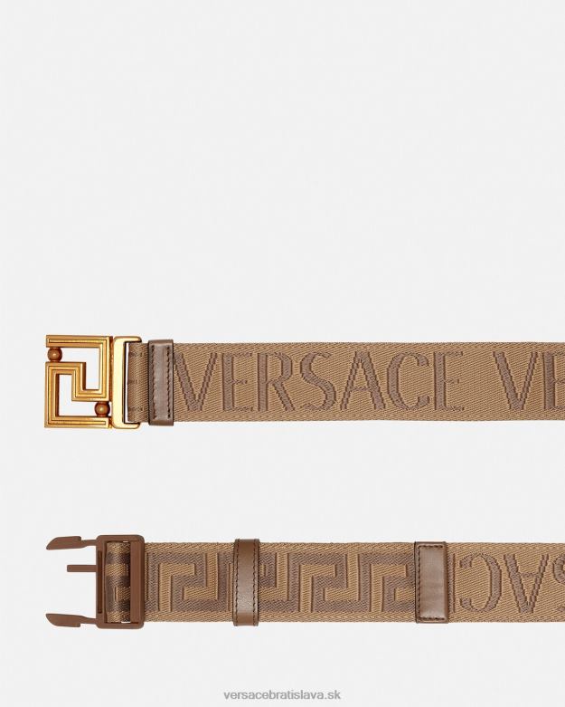 príslušenstvo X8X8P1612 Versace celoplošný obojstranný pás hnedá muži
