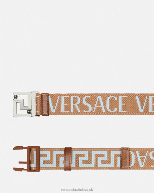 príslušenstvo X8X8P1613 Versace celoplošný obojstranný pás béžová muži
