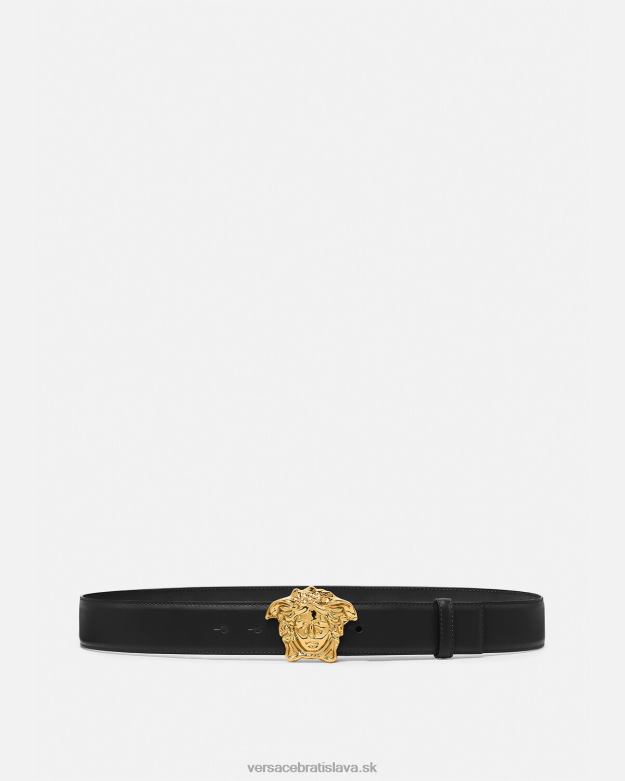 príslušenstvo X8X8P1620 Versace kožený opasok la medusa čierna muži