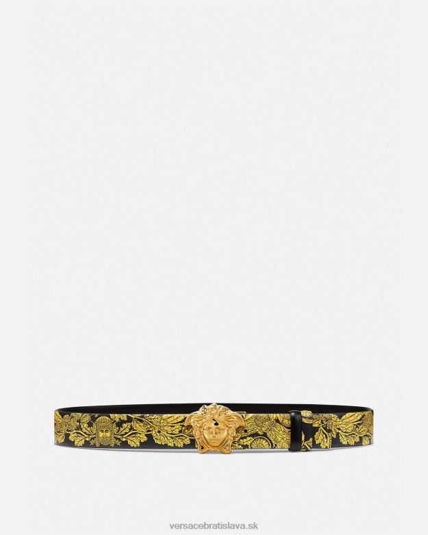 príslušenstvo X8X8P1629 Versace maschera barokový obojstranný pás vytlačiť muži